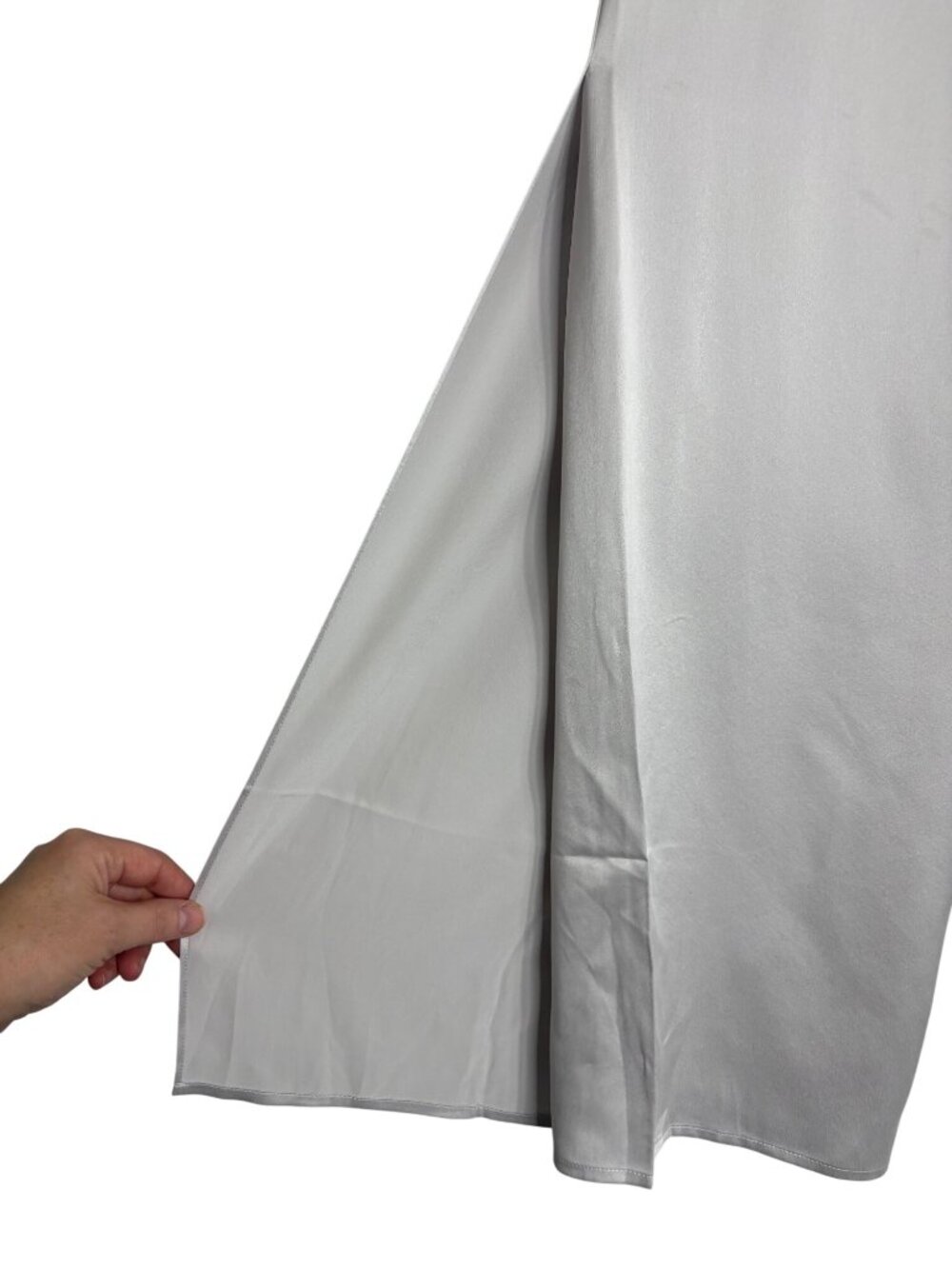 Lunya High Waist Washable Silk Pajama Pants Light Grey-sz Large - Picture 5 of 9